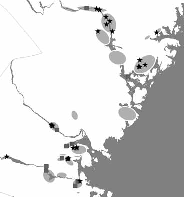 Ädelmetallfynd i Västernorrland, stjärna = silverfynd.jpg